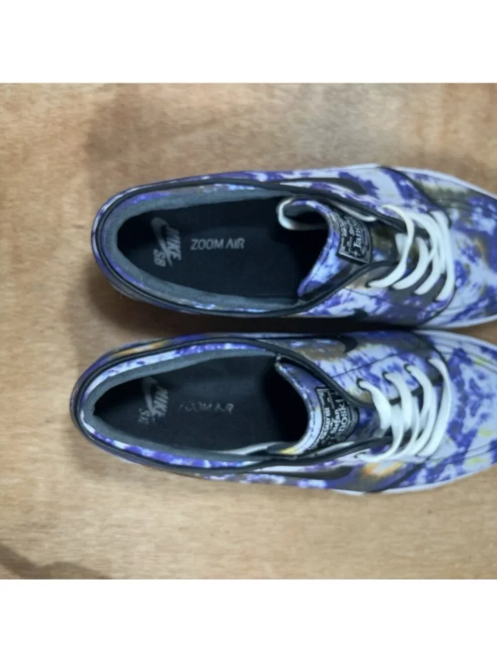 Nike SB Zoom Stefan Janoski Men Size 13 678472-104 Purple Tie Dye Skate Shoes